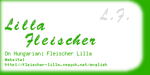 lilla fleischer business card